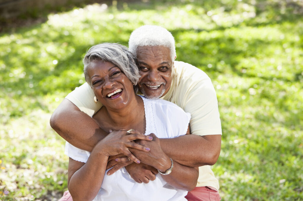 Portrait of senior African American couple